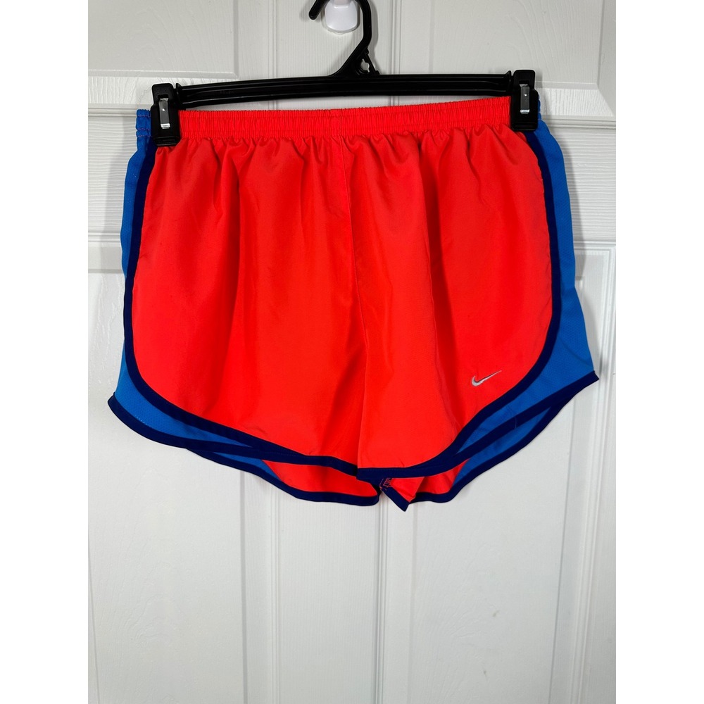 Nike Shorts Womens L Red Dri-FIT Tempo Running Athletic Activewear 7374
